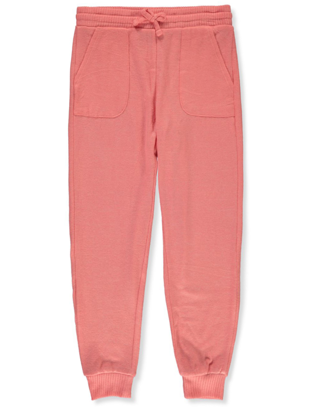 Kidtopia Girls' Knit Joggers pink, 10 12 (Big Girls)