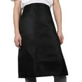thumbnail image 4 of EeaseMX Delantal de cocina universal unisex para hombre y mujer, corto, de camarero, con dos bolsillos (negro), 4 of 6