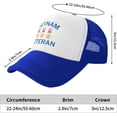 thumbnail image 6 of Vietnam Veteran Mesh Cap Thank You Veterans Day Mesh Hat Men Women Baseball Cap Trucker Hat Sports Cap, 6 of 8
