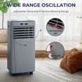 thumbnail image 4 of Topcobe 10000 BTU 4-in-1 Portable Air Conditioner with Dehumidifier and Fan Mode, Standing Fans for Home Office, Quiet Bladeless Floor Powerful Fan, Gray, 4 of 7