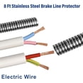 thumbnail image 4 of Line 8 Ft Stainless Steel Brake Line Protector Flexible Galvanized Gravel Guard Spring Wrap for 3/16in Tube, 4 of 7