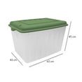thumbnail image 3 of Caja Clarificada con tapa de Color Capacidad 79.5 Lts Plastic Trends Mod Forz Blanco-Verde, 3 of 4