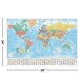 thumbnail image 2 of Political Map Of The World - Educational Poster (Country Flags) (Size: 36 X 24"), 2 of 6