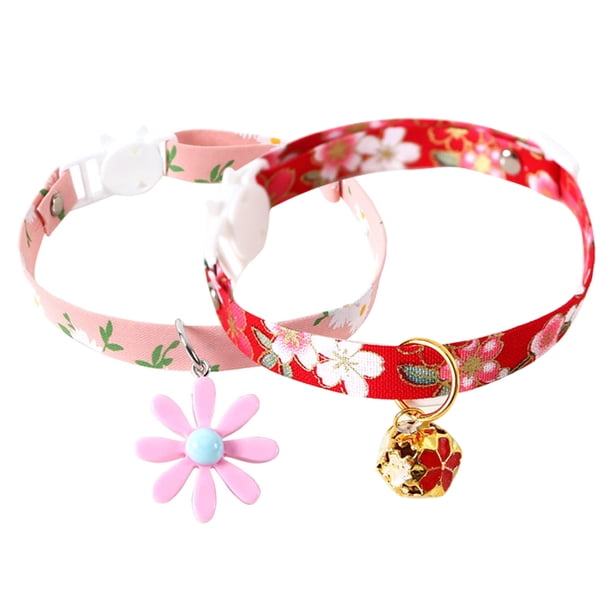 Collar para gatos Apuakthei con colgante de cascabel Pajarita para perros pequeños