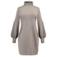 thumbnail image 5 of Vestido de suéter de cuello alto para mujer Suéter de manga larga suelto de punto casual Fridja nbo263, 5 of 9