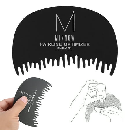 WALFRONT Professional Hairline Comb Portable Hair Fiber Forehead Pre-hair Line Hairline Plastic Dedicated Comb (Best For Forehead Lines)