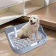 thumbnail image 3 of GFDYREE Dog Toilet, Dog Potty with Removable Pole, Reusable Mesh Training Potty Tray for Small Medium Dogs, Gray, 3 of 7