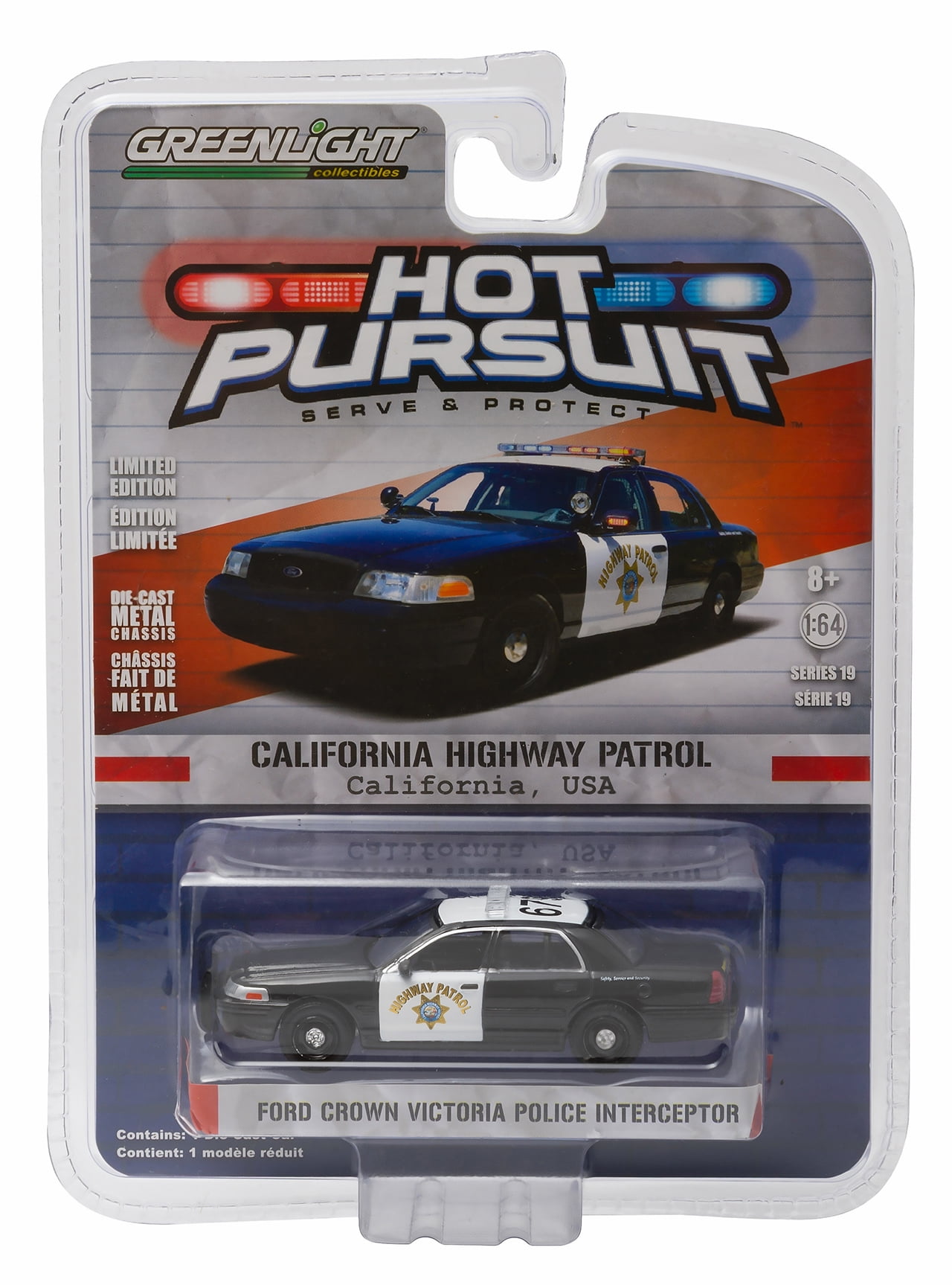 Greenlight Hot Pursuit: 2008 FCV Police Interceptor 