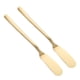 thumbnail image 1 of FELTECHELECTR 2 untadores de mantequilla de queso: cortador de mantequilla de acero inoxidable, cuchillo multiusos para untar, ideal para sándwiches pequeños, condimentos, mermeladas, pan y crema., 1 of 5