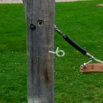 BALAHAPY Screw In Wall Hooks For Hanging 2Pcs Stainless Steel Eye Hooks Round Shape For Indoor Use