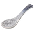 thumbnail image 1 of Cucharas de sopa asiáticas de cerámica, elegantes cucharas de sopa de porcelana de estilo japonés, cuchara de cena de porcelana retro para fideos de arroz ramen y cereales de arroz, 1 of 7