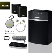 Bose SoundTouch 10 Wireless Music System (Black), SoundSports Citron Wireless Headphones, Wireless Surround Speakers Studio Setup (Reed)