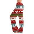 thumbnail image 2 of Resicozy Christmas Pajama Bottoms for Women Soft Wide Leg Lounge Pants Comfy Drawstring Fashion Long Pajamas Pants Watermelon Red XL, 2 of 7
