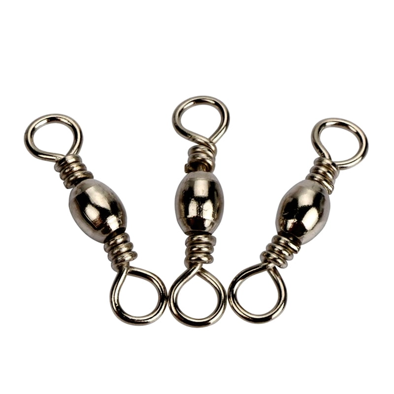 Fishing swivels 100Pcs Fishing Barrel Swivel Fishing Hook Connector