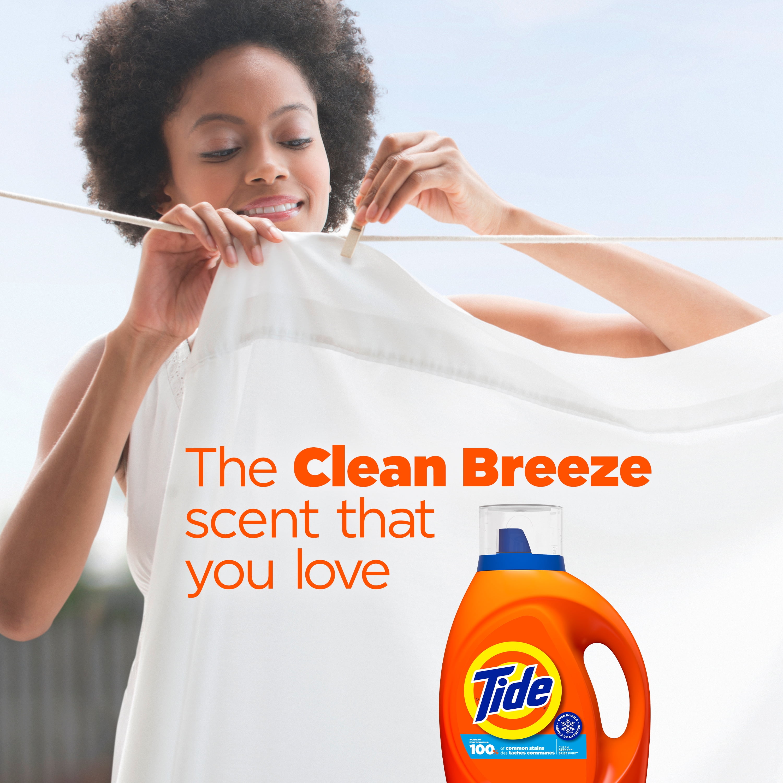 Tide Liquid Laundry Detergent, Clean Breeze Scent, 63 fl oz, 48 Loads