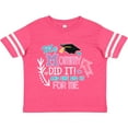 thumbnail image 3 of Inktastic My Mommy Did It and She Did It for Me with Graduation Cap Girls Toddler T-Shirt, 3 of 5