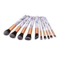 thumbnail image 6 of Synthetic Makeup Brushes, Makeup Brush Set, 10 Piece Contouring Blending Shading Highlighting Brushes Kit with Soft Dense Synthetic Fibers, Wooden Handles for Precise Control and No Shedding, 6 of 8