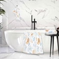 thumbnail image 5 of Coolnut Seashells and Corals Bath Towels with 1 Washcloth, 27"x54" + 12"x12"100% Cotton Bathroom Towels Set, Ultra Absorbent and Super Soft Bath Towel for Hotel, Home, 5 of 6