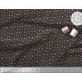 thumbnail image 3 of Soimoi Black Cotton Duck Fabric Polka Dots Print Fabric by the Yard 42 Inch Wide, 3 of 3