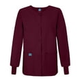 thumbnail image 3 of Adar Universal Women's Round Neck Warm-Up Scrub Jacket, Available in 39 Colors, 3 of 5