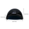 thumbnail image 5 of NFTIGB 48W UV LED Nail Lamp Professional Nail Dryer for Gel Polish Curing with Smart Sensor and Painless Mode, Black (US Plug), 8.6 x 6.7 x 3.9 inches, 5 of 9