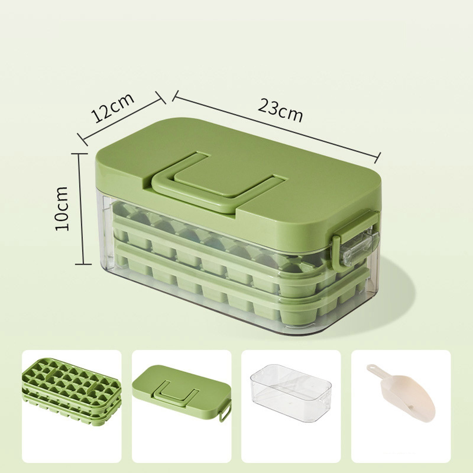 Easy Release Ice Cube Tray With Lid Storage Box Press Type Ice Cube Mold For Freezer Cocktail Whiskey Home Bar Use