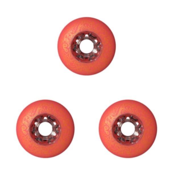 Naiovety Frenado profesional de 2 piezas: soporte mejorado y ampliado para ruedas de patinaje en línea Roller Rodas rojo 76 mm Type1 NO1