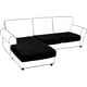 thumbnail image 1 of Fundas de sofá seccionales de Terciopelo, 3 Piezas, Fundas elásticas de Terciopelo para sofá, Fundas de sofá Separadas en Forma de L (sofá de 2 plazas + 1 sillón, Negro), 1 of 5