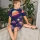 thumbnail image 4 of Fotbe Planet Pastel Galaxy Pijama Estampada de 2 Piezas para Niños – Ropa de Dormir de Manga Corta Cómoda para Niños y Niñas, Camiseta y Shorts de Algodón-Small, 4 of 6