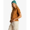 thumbnail image 3 of Billabong Women's A/Div Organic Soft Cotton Garment Dye Wash Caramel Tee T-Shirt (X-Small, Caramel), 3 of 4