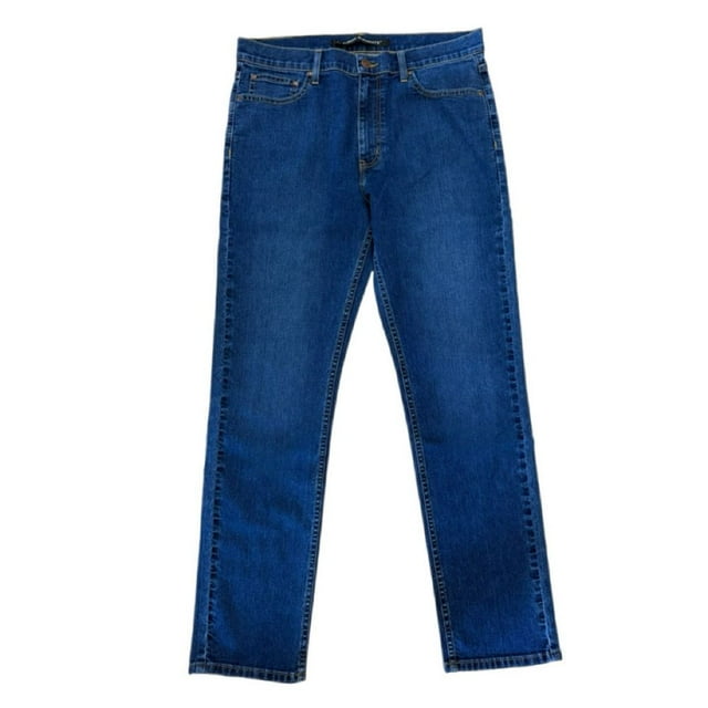 Jeans Furor Para Hombre Fit Regular Azul Medio Talla 34, pantalón de mezclilla con corte recto y ajuste regular en color azul medio, confeccionado con 80% algodón para comodidad y estilo casual, ideal para uso diario y ocasiones especiales, también adecuado para actividades informales y de descanso.
