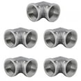 thumbnail image 1 of Pipe Connection Adapter,5Pcs 304 Stainless Steel Pipe Fittings Elbow Connector Remarkable Clarity, 1 of 8