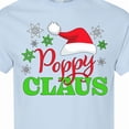 thumbnail image 4 of Inktastic Poppy Claus with Christmas Santa Hat and Snowflakes T-Shirt, 4 of 5