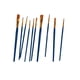 thumbnail image 1 of Inteprter Juego de 10 pinceles de pintura, pinceles de acuarela, pinceles de vidrio artístico, accesorios para principiantes, suministros para artistas Artesanía Azul Inteprter HA009549-04, 1 of 6