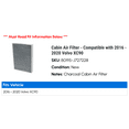 thumbnail image 2 of Cabin Air Filter - Compatible with 2016 - 2020 Volvo XC90 2017 2018 2019, 2 of 2