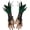 Green, variant on Fascinators Gloves,Bridal Gloves Opera Evening Gloves Black Lace Gloves Long Fingerless Sleeves Gloves Tea Party Gloves Halloween Party Purple