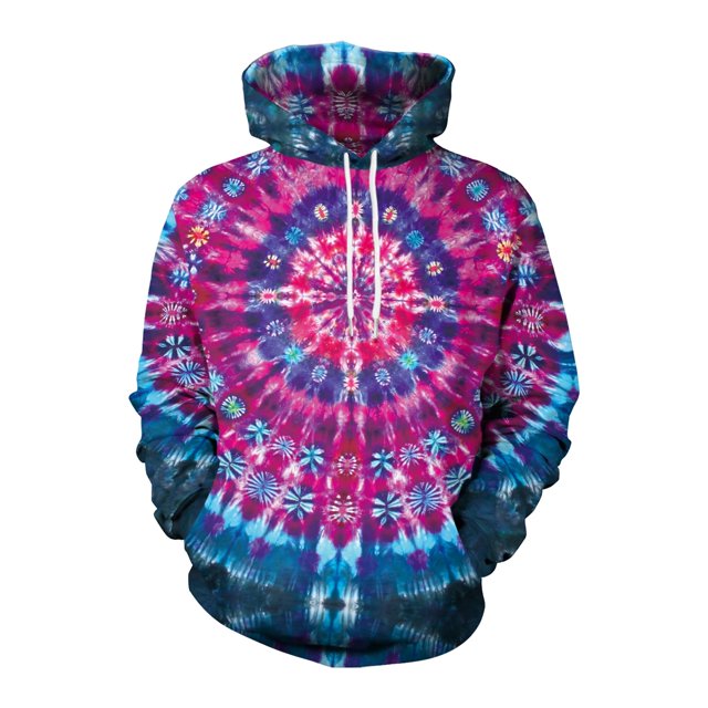 Sudadera holgada con capucha para hombre y mujer, Jersey Unisex con estampado degradado, ropa de calle Harajuku