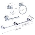 thumbnail image 2 of Set de herrajes de baño Leyden Crystal Chrome, 4 piezas, 2 of 9