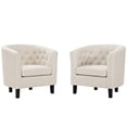 thumbnail image 1 of Modway Prospect 2 Piece Upholstered Fabric Armchair Set in Beige, 1 of 5