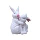 thumbnail image 4 of Estatua de conejo de jardín, decoración de primavera, figura de conejo de resina, escultura de animal para Blanco, 4 of 9