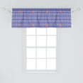 thumbnail image 2 of Ambesonne Marine Window Valance, Ship Journey Sea Ocean, 54" X 18", Navy Blue Red, 2 of 3