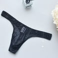 thumbnail image 6 of Jwputqe Mens Thongs,Thongs For Men,Breathable,Cooling,Solid,Low Waist,Polyester,Cotton,Black,M (US:6), 6 of 8