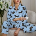 thumbnail image 6 of Naloa Dachshund Dog Pajamas for Women Set, Womens Pajama Sets, Lounge Sets for Women, 2pjs for Women-Large, 6 of 7