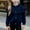 Navy, variant on Girls Casual Warm Coat, Kids Fall Long Sleeve Jacket, Toddler Solid Color Outer Wear Knit Sports Collarless Casual Comfortable Warm Outerwear Jacket for Active Green, 1-2 Years