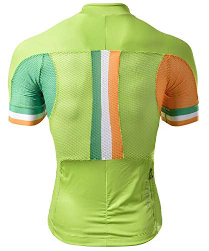 RION Men's Cycling Jersey Breathable Bike Shirt Short Sleeve Tops Pockets New Size Chart