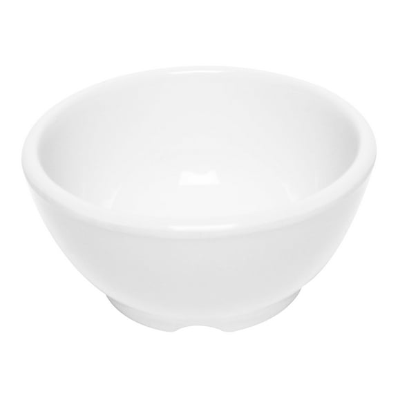 Excellante Color White Melamine Dinnerware Collection 4.68 Inch Soup Bowl - 10 Oz, Comes in Dozen