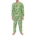 thumbnail image 3 of Salouo St. Patrick's day Print Button-Front Long Sleeve Pajama Set for Men, Soft 2Pjs Men's Long Sleeve Sleepwear-XX-Large, 3 of 7