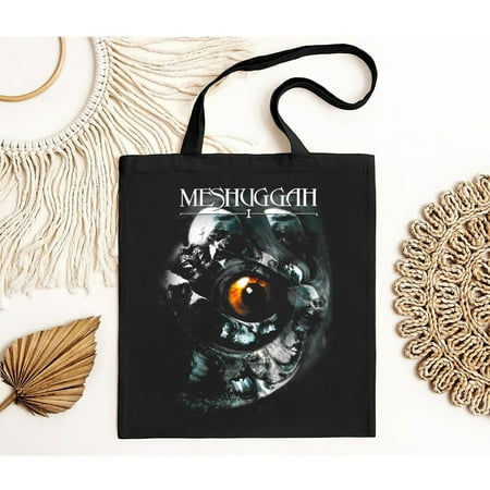 vintage Meshuggah I Tote Bag Short Sleeve Cotton Black Women Men S to -TH14375