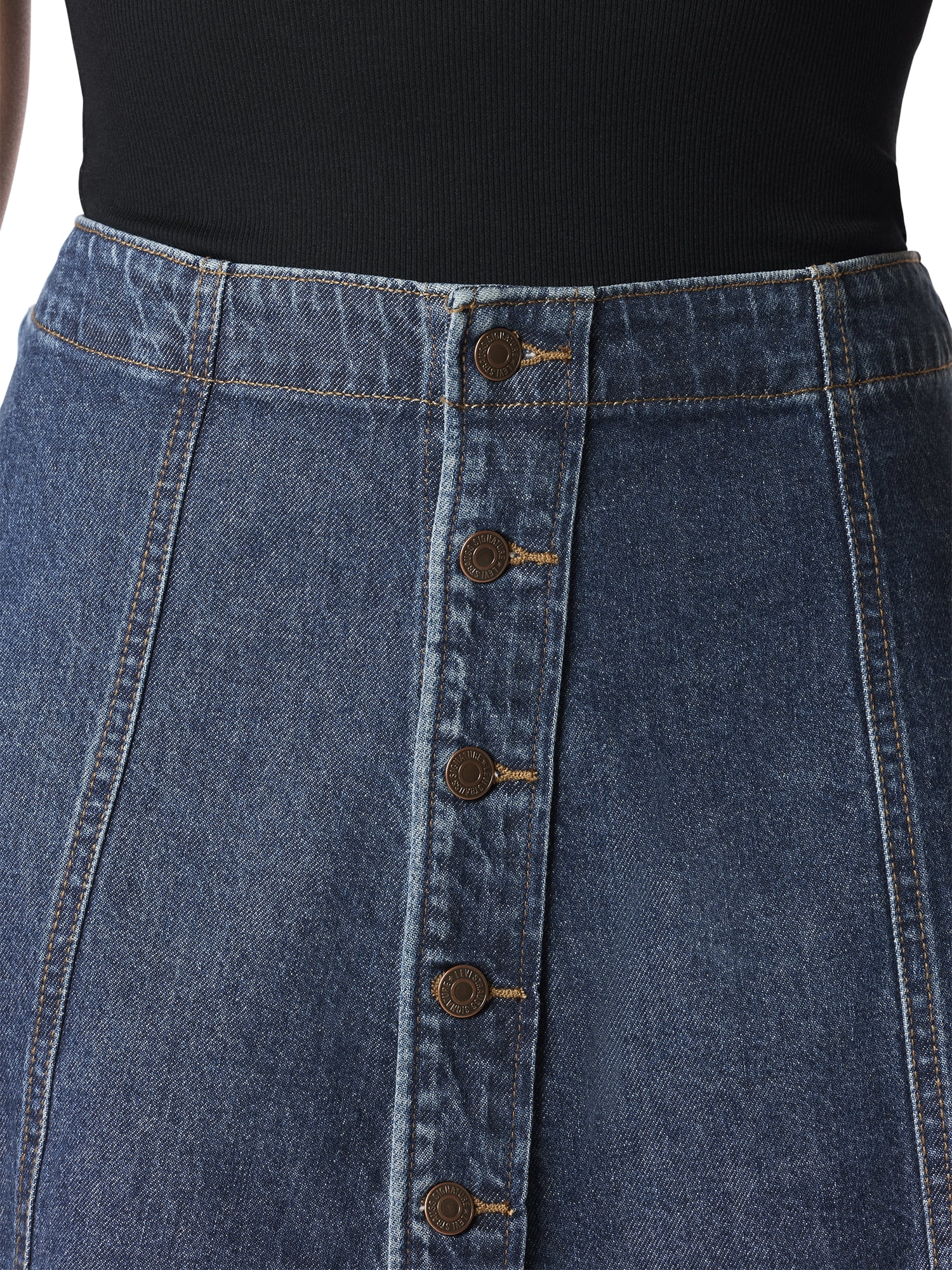 Levi Strauss Signature Women's Vintage Seamed Flounce Skirt