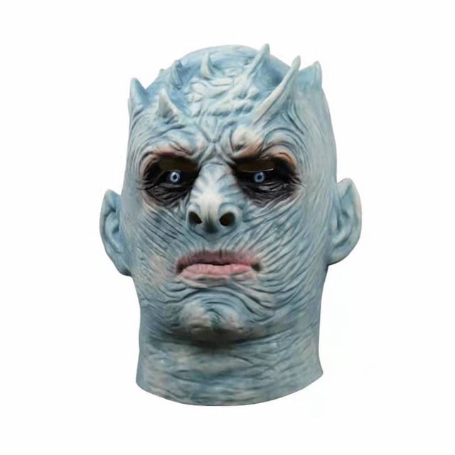 Disfraz integral de látex Mask Night King para fiestas de Halloween
